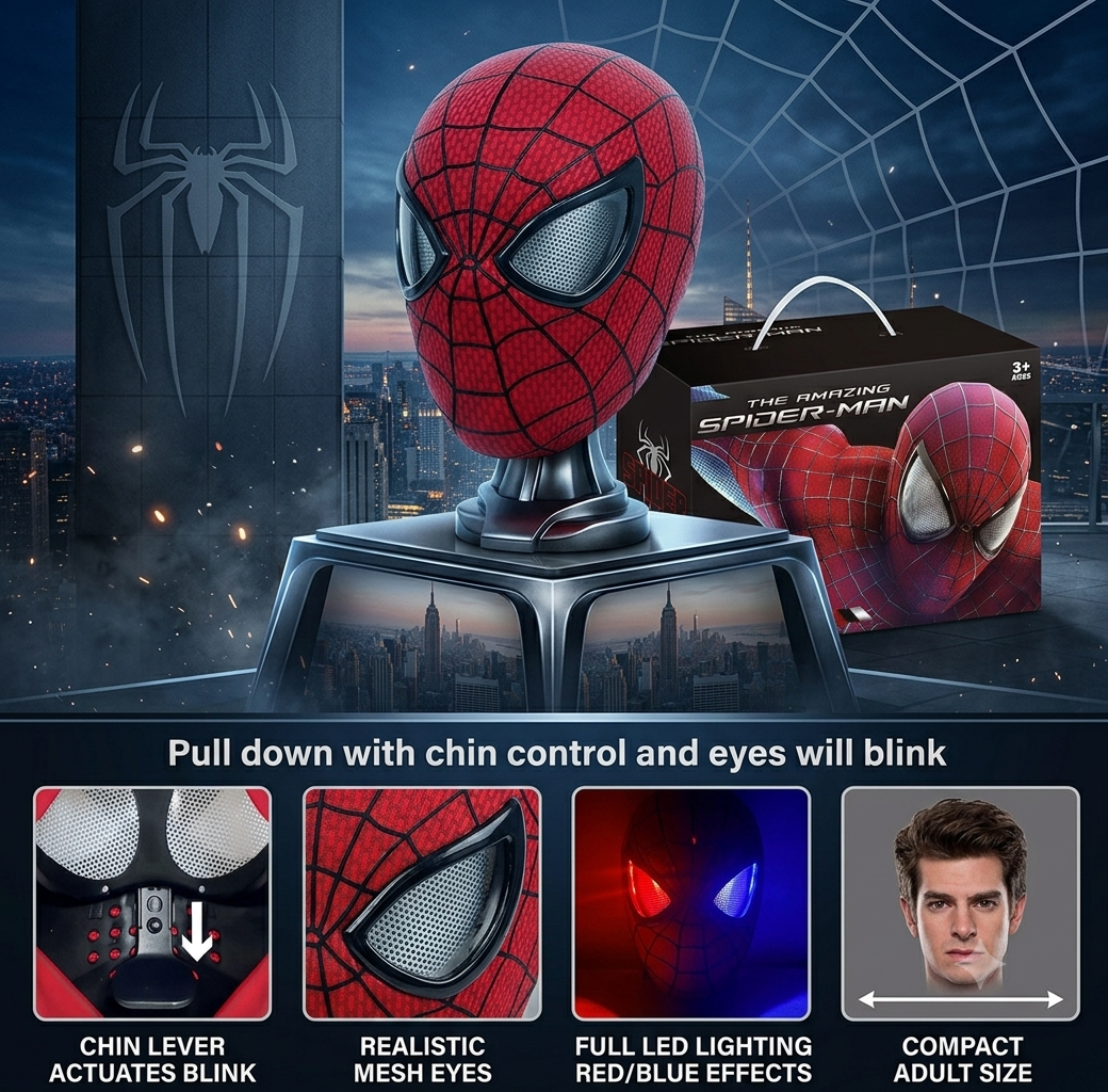 The Amazing Spider-Man - Lights, Eyes Blinking Mask (25th September )