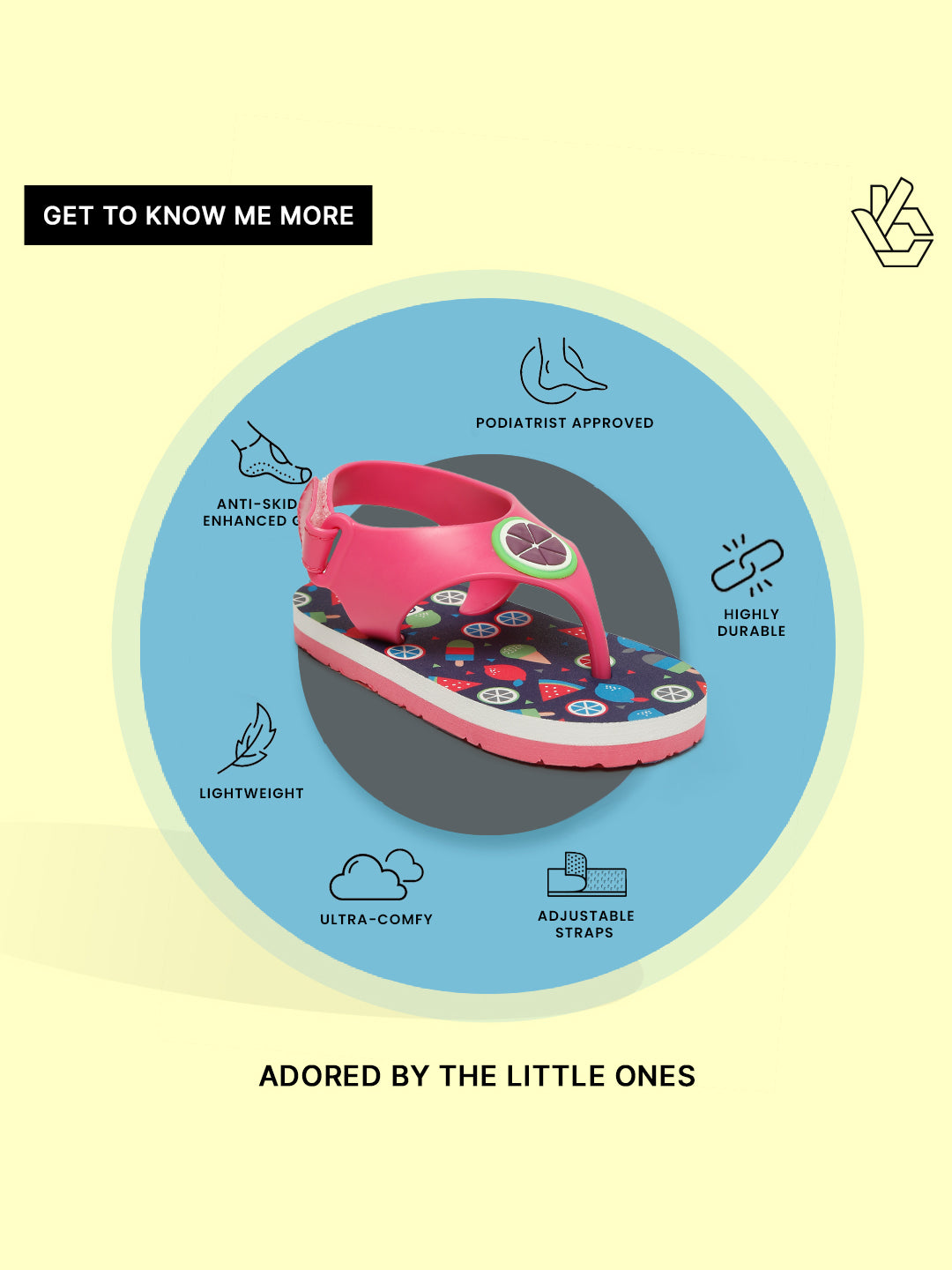 Premium Watermelon Candy Flip-flops - Pink (Girls)
