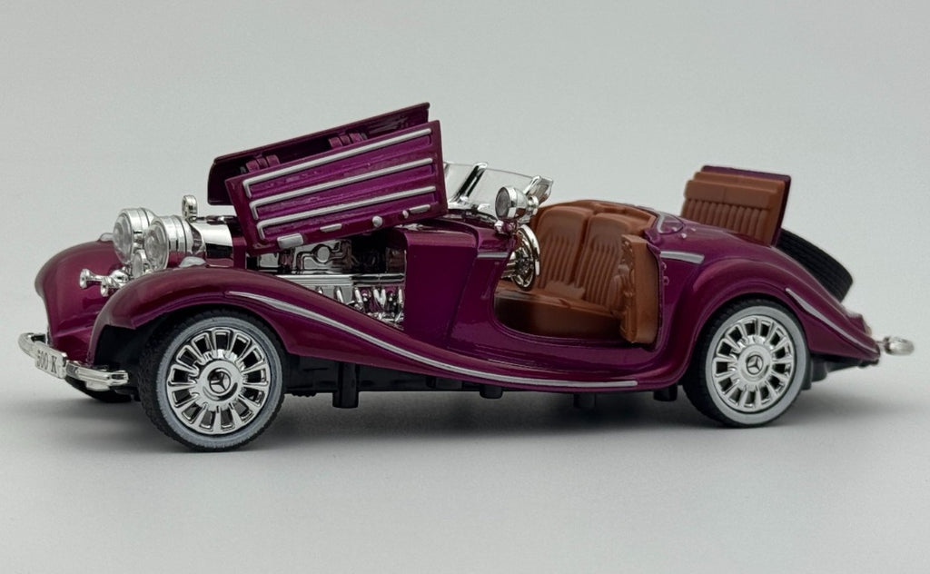 1936 Mercedes Benz 500K 1:24 Roadster diecast scale model car collectible | Assorted Colors