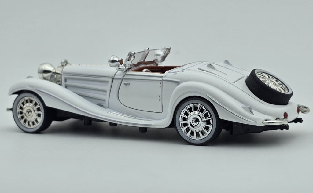 1936 Mercedes Benz 500K 1:24 Roadster diecast scale model car collectible | Assorted Colors