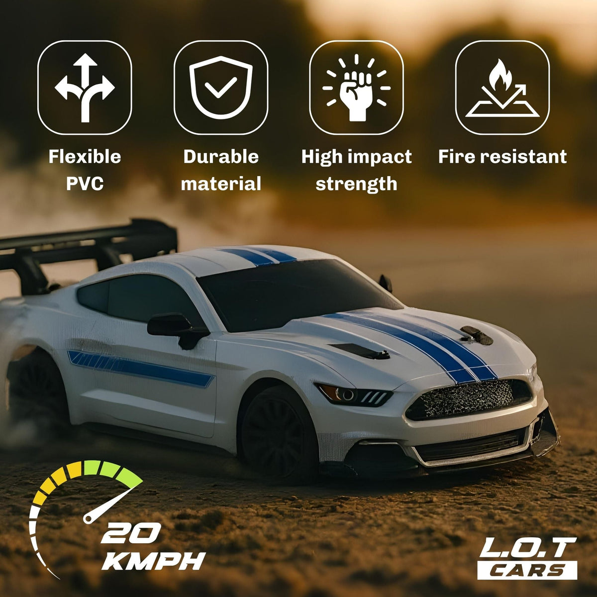 Ghost - Semi-Hobby Grade RC Drift Car with Lights