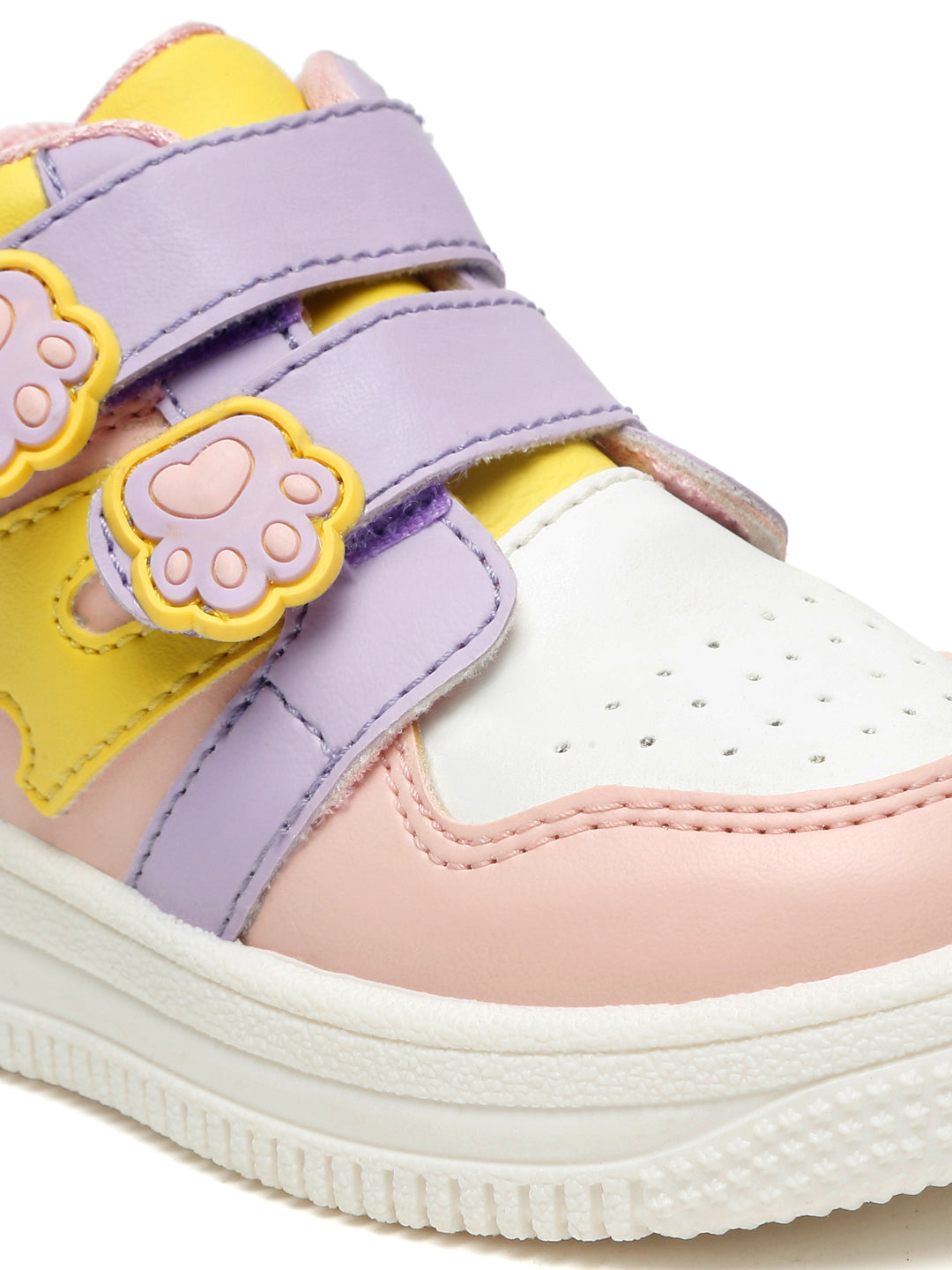 Colorpop Toddlers' High Ankle Sneakers - Peach & Purple (Girls)