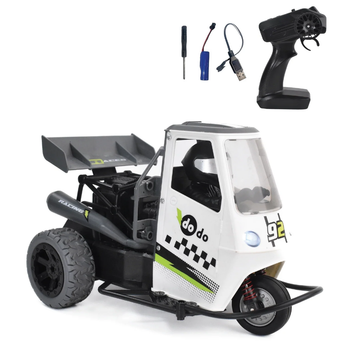 Otto - 3 Wheel RC Track Race Auto | 25 kmph Speed