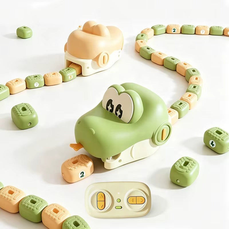 Octavy RC Magnetic Greedy Snake Toy for Kids – Remote Control Electric Snake with Sound Effects, Fun Interactive