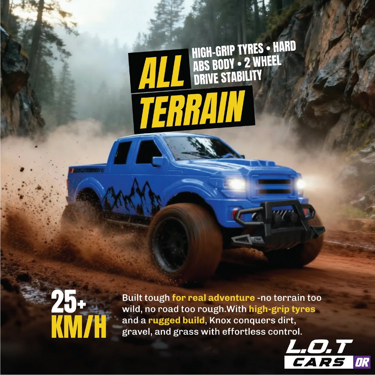 Knox - Semi-Hobby Grade Off Road Remote Control Jeep and RC Truck